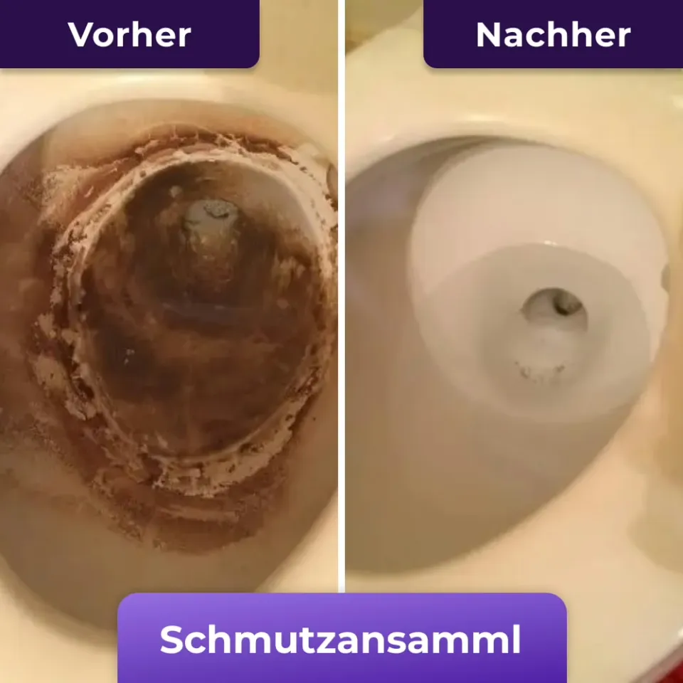 FizzClean Ergebnis – hartnäckige Flecken entfernt